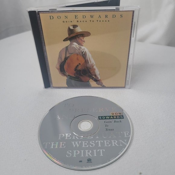 Don Edwards Goin Back To Texas  1993 Audio CD - Picture 1 of 3